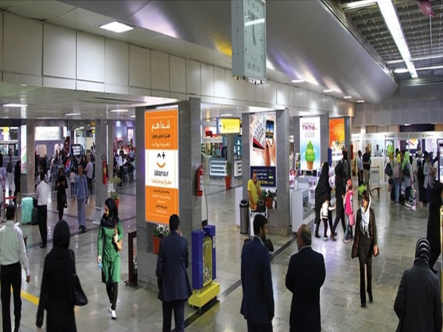 بیلبورد ورودی سالن عمومی فرودگاه کیش - کد C19